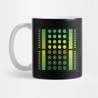 “Dimensional Screen (1)” - V.6 Green - (Geometric Art) (Dimensions) - Doc Labs Mug